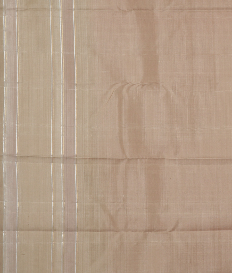 Pink And Orange Handwoven Kanjivaram Silk Saree T3475813