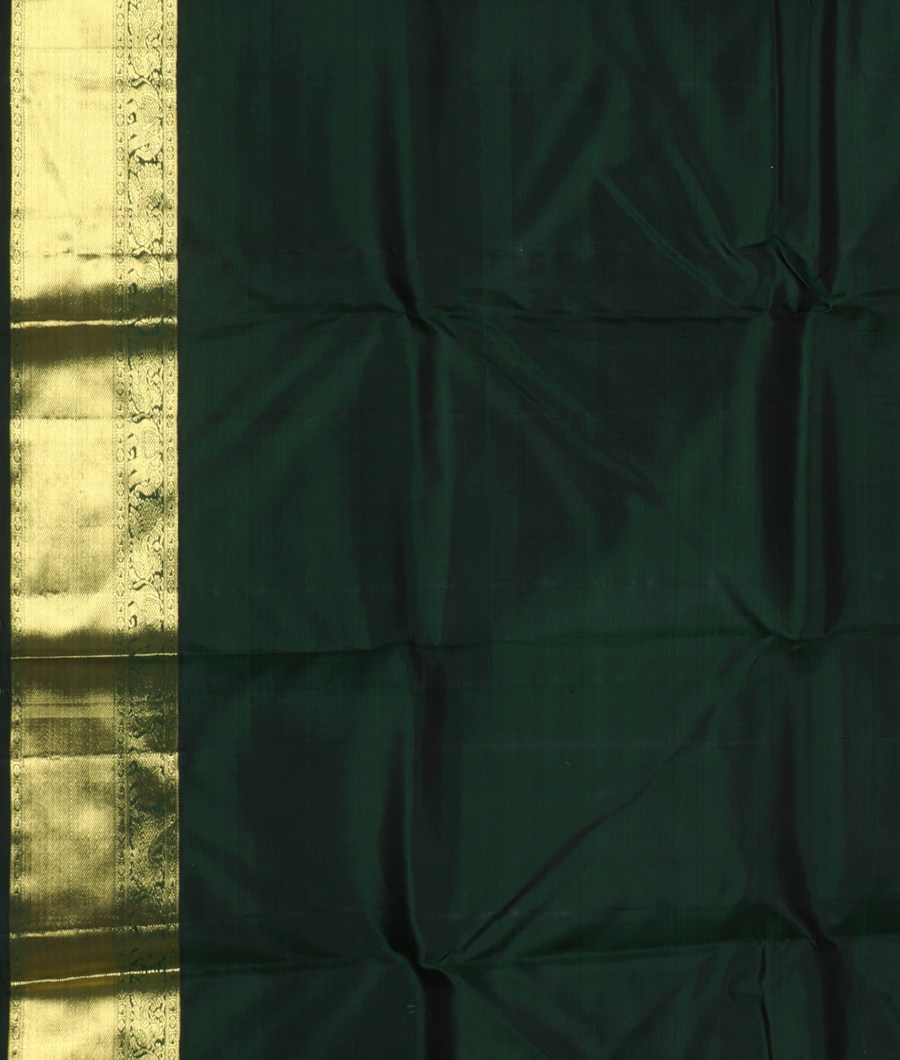 Green Handwoven Kanjivaram Silk Saree T3024973