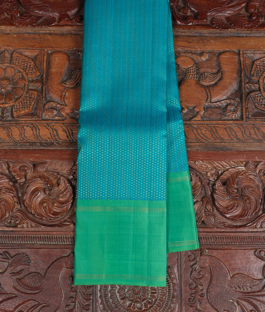 Blue Handwoven Kanjivaram Silk Saree T338180-image