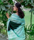 Green Handwoven Kanjivaram Silk Saree T3437304