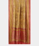 Yellow Tussar Georgette Saree T2258482