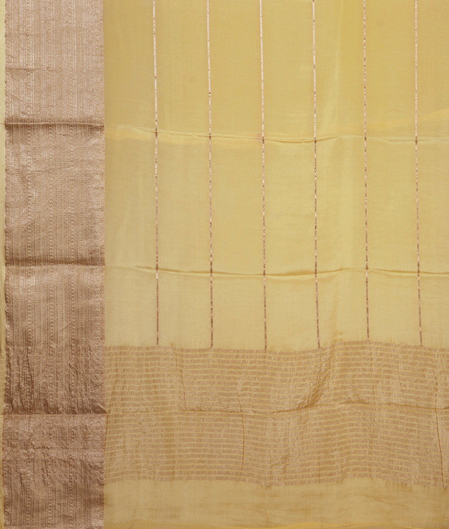 Yellow Mysore Silk Saree T3457895