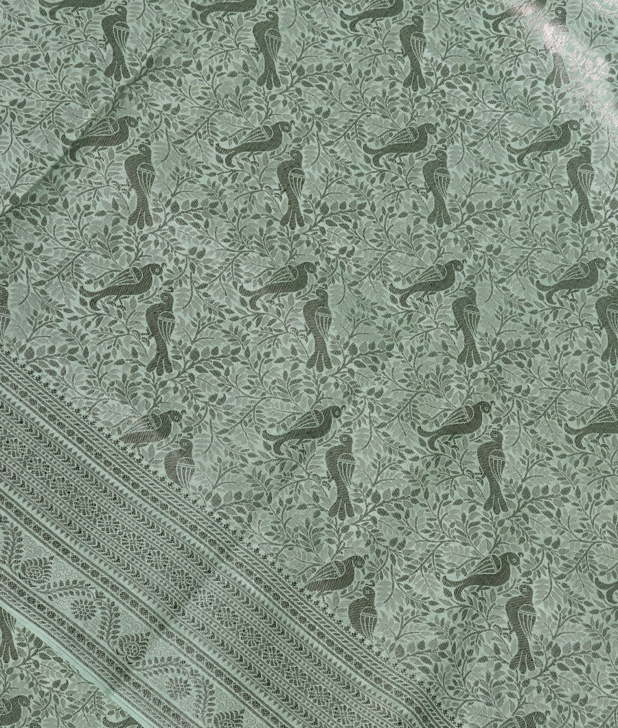 Green Mysore Silk Saree T345117-image