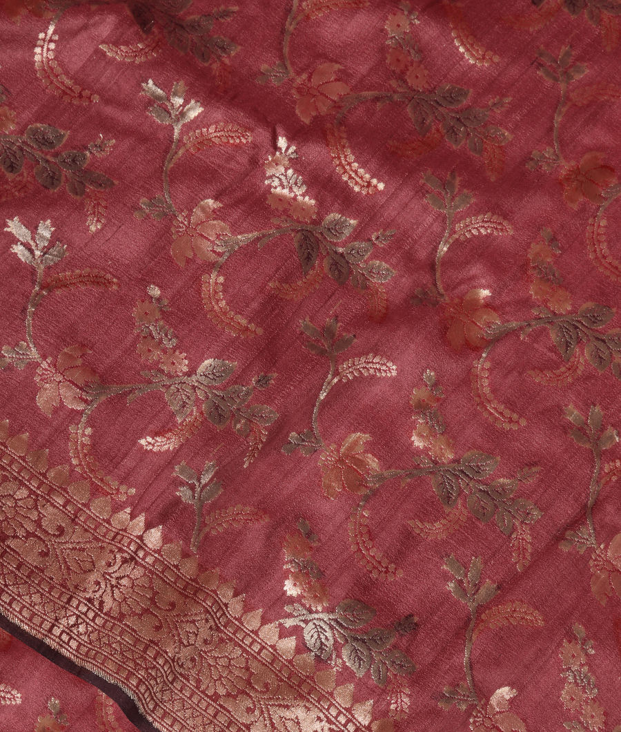 Lavender Tussar Georgette Saree T346688-image