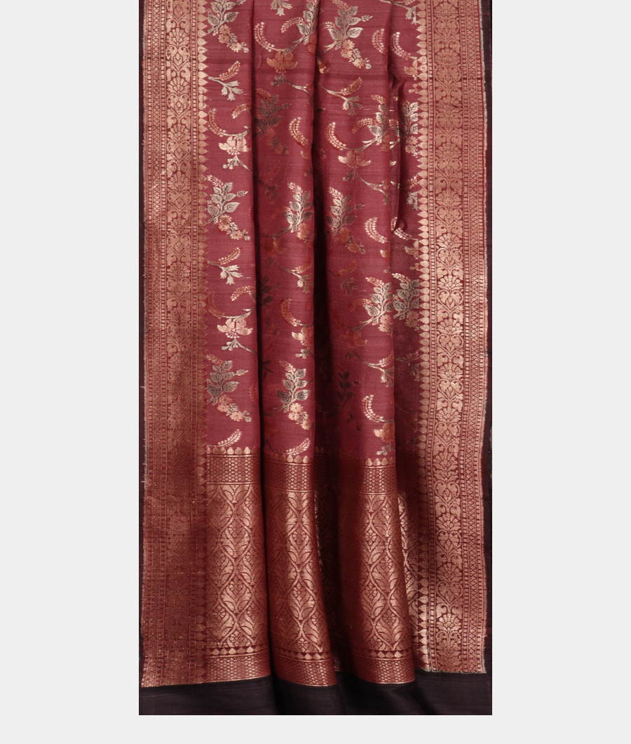 Lavender Tussar Georgette Saree T3466882