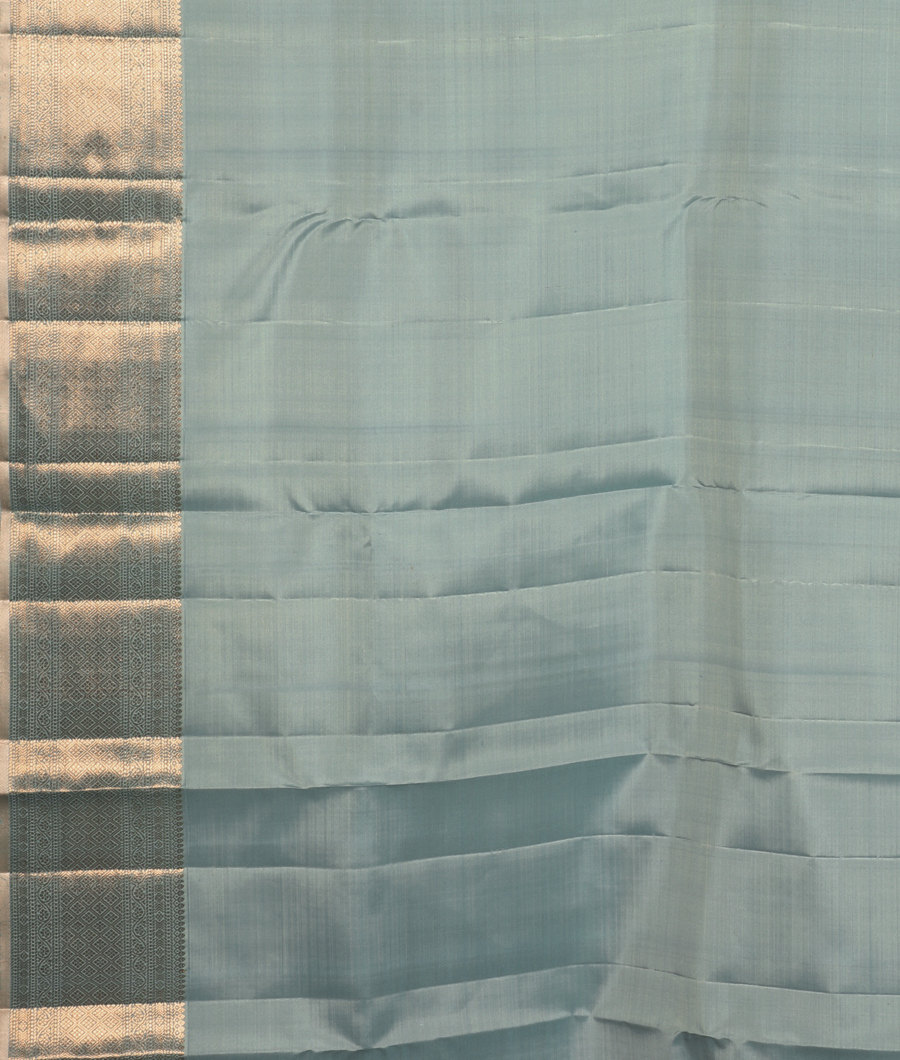 Powder Blue Handwoven Kanjivaram Silk Saree T3460383