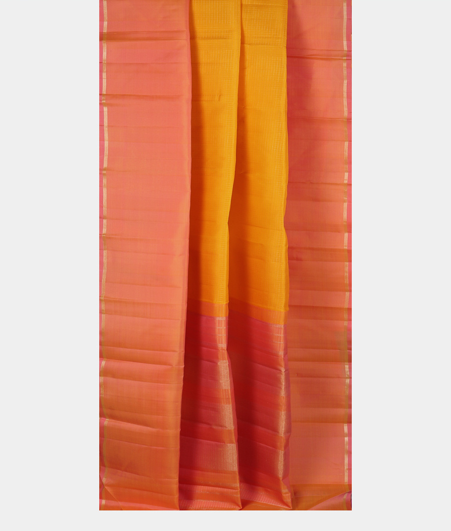 Yellow Handwoven Kanjivaram Silk Saree T3215502