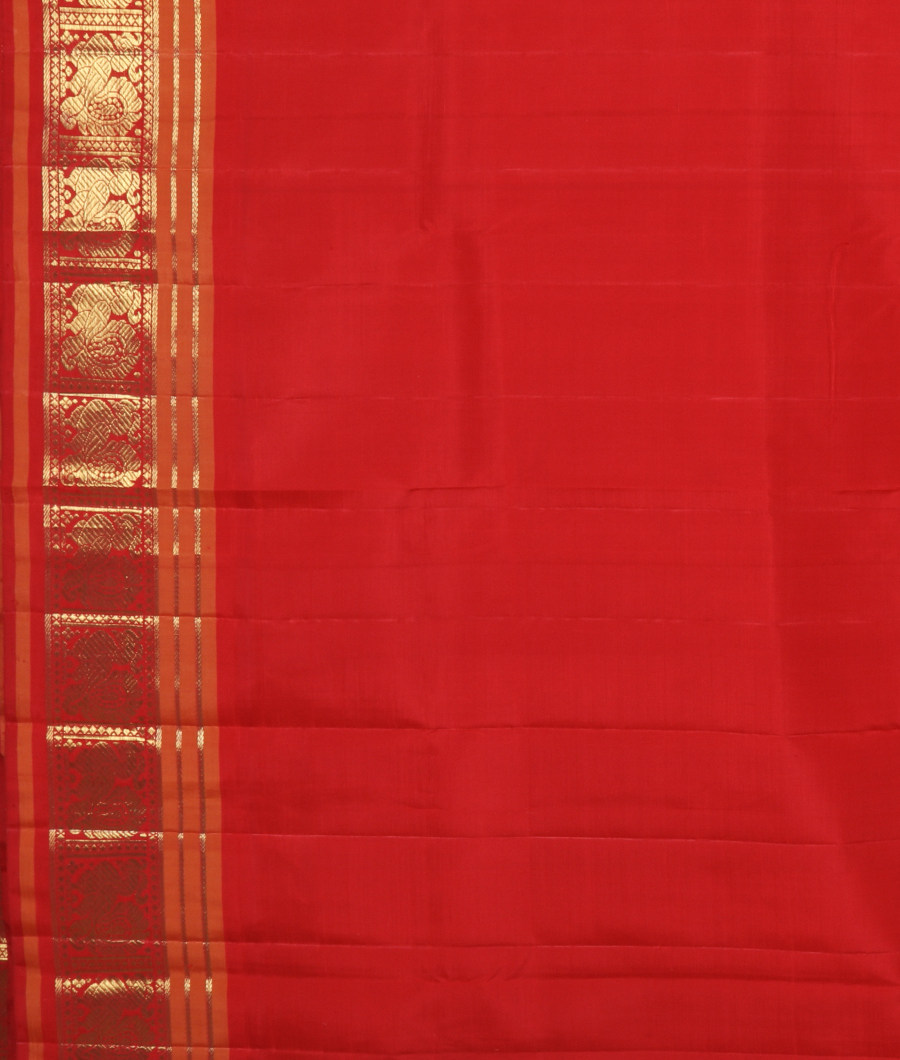 Mustard Yellow Handwoven Kanjivaram Silk Saree T1668823