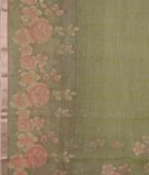Green Kora Organza Embroidery Saree T3481713