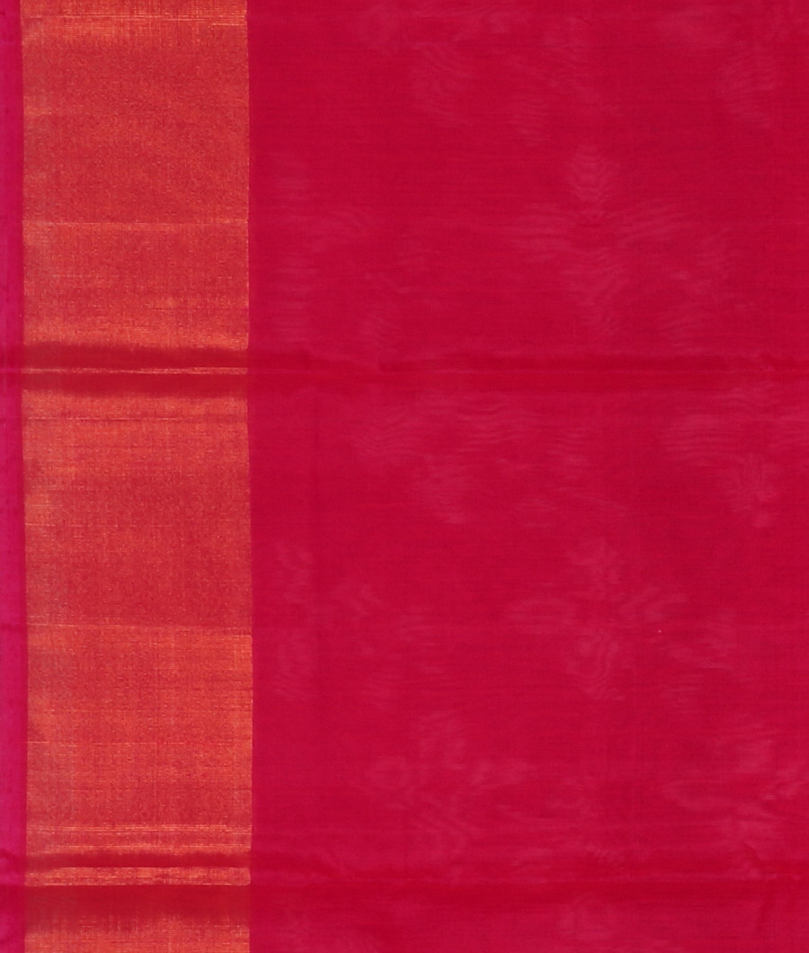 Magenta Pochampalli Silk Cotton Saree T3488053