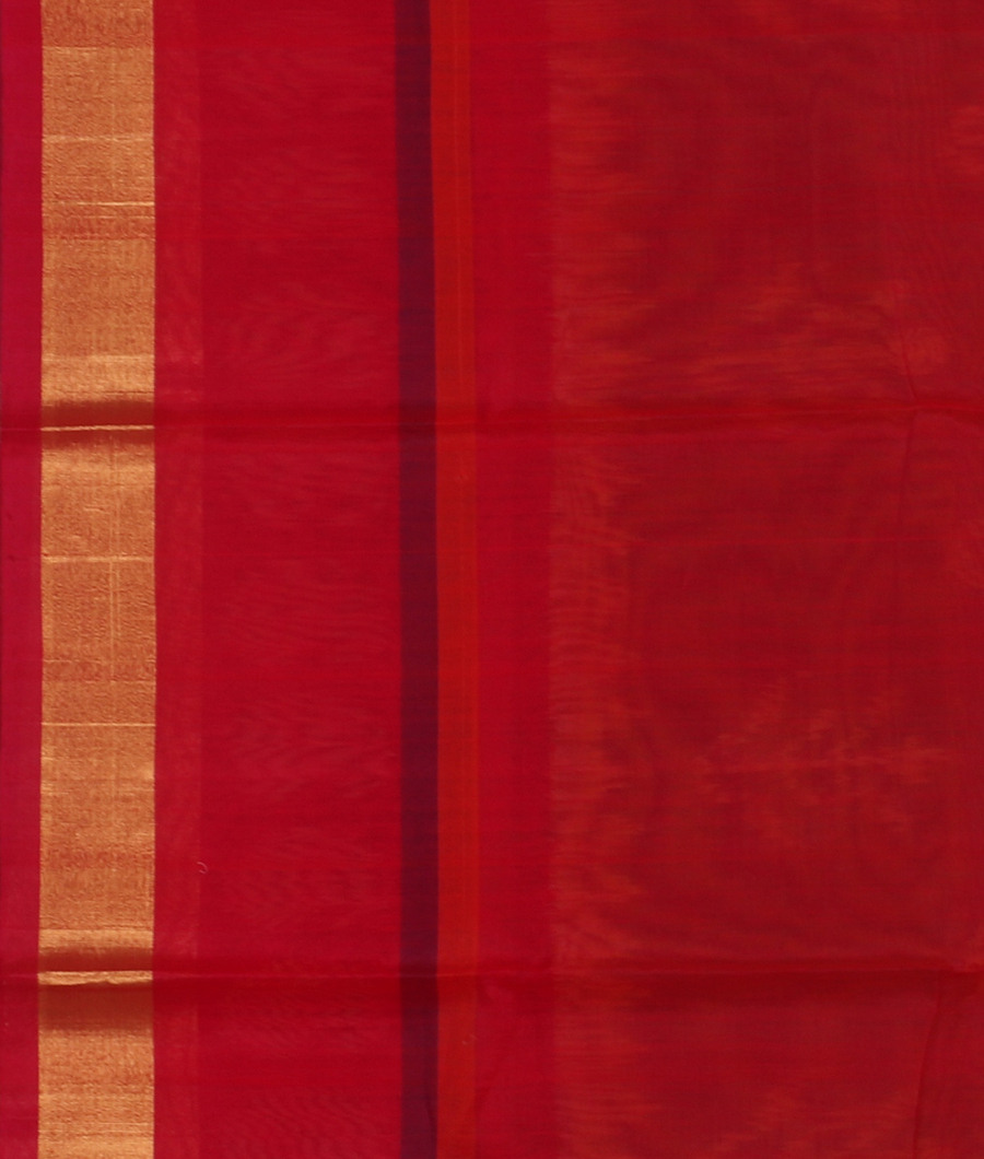 Green Pochampalli Silk Cotton Saree T3487553