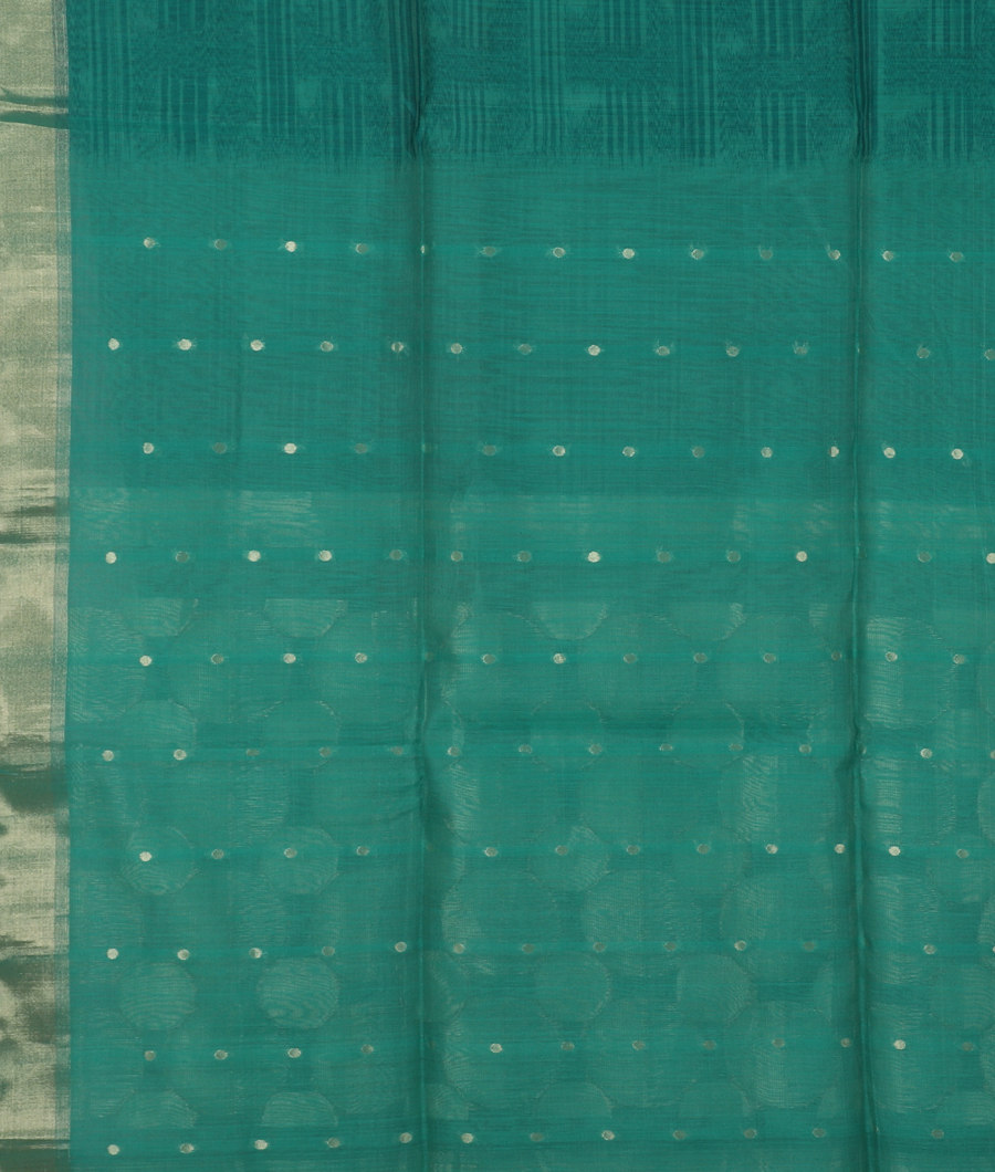 Green Silk Cotton Saree T3441883