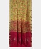 Yellow Pochampalli Silk Cotton Saree T3441742