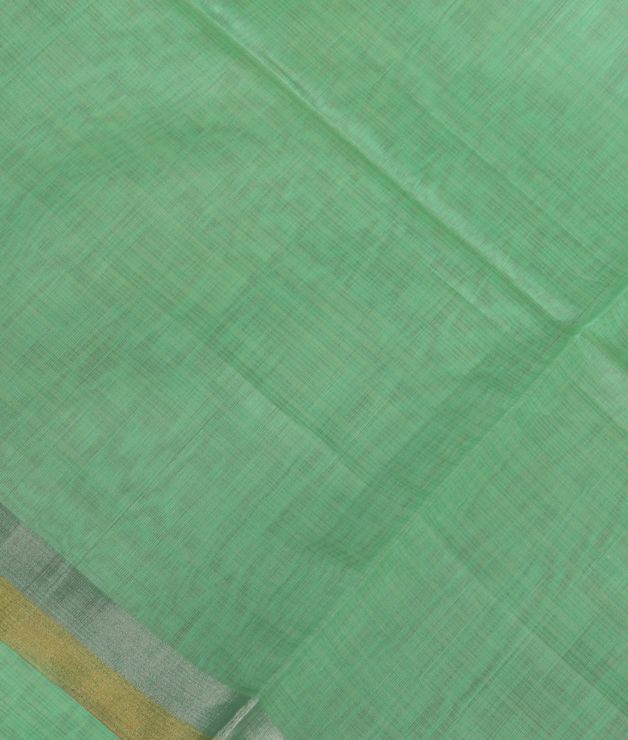 Green Silk Cotton Saree T344148-image