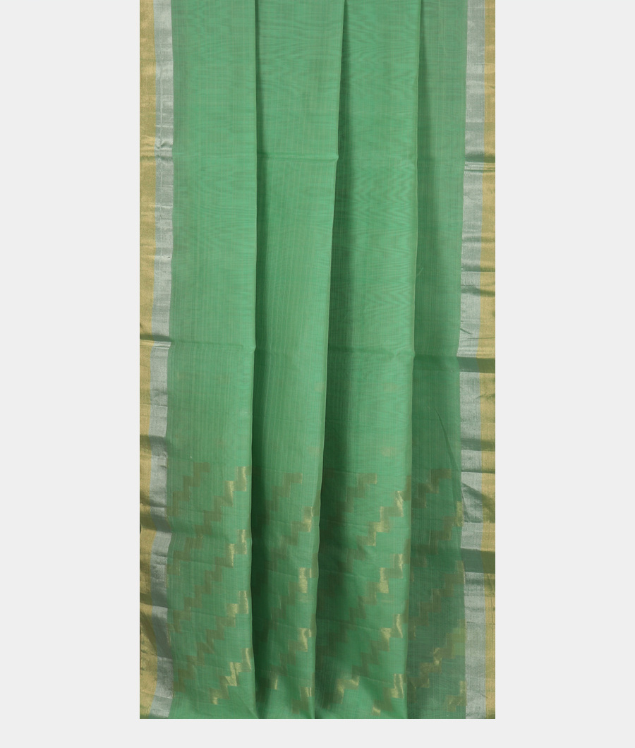 Green Silk Cotton Saree T3441482