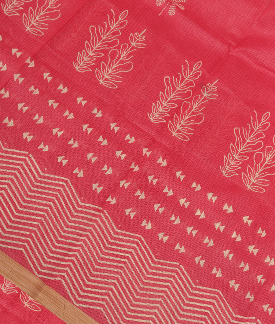 Pink Kota Cotton Saree T347535-image