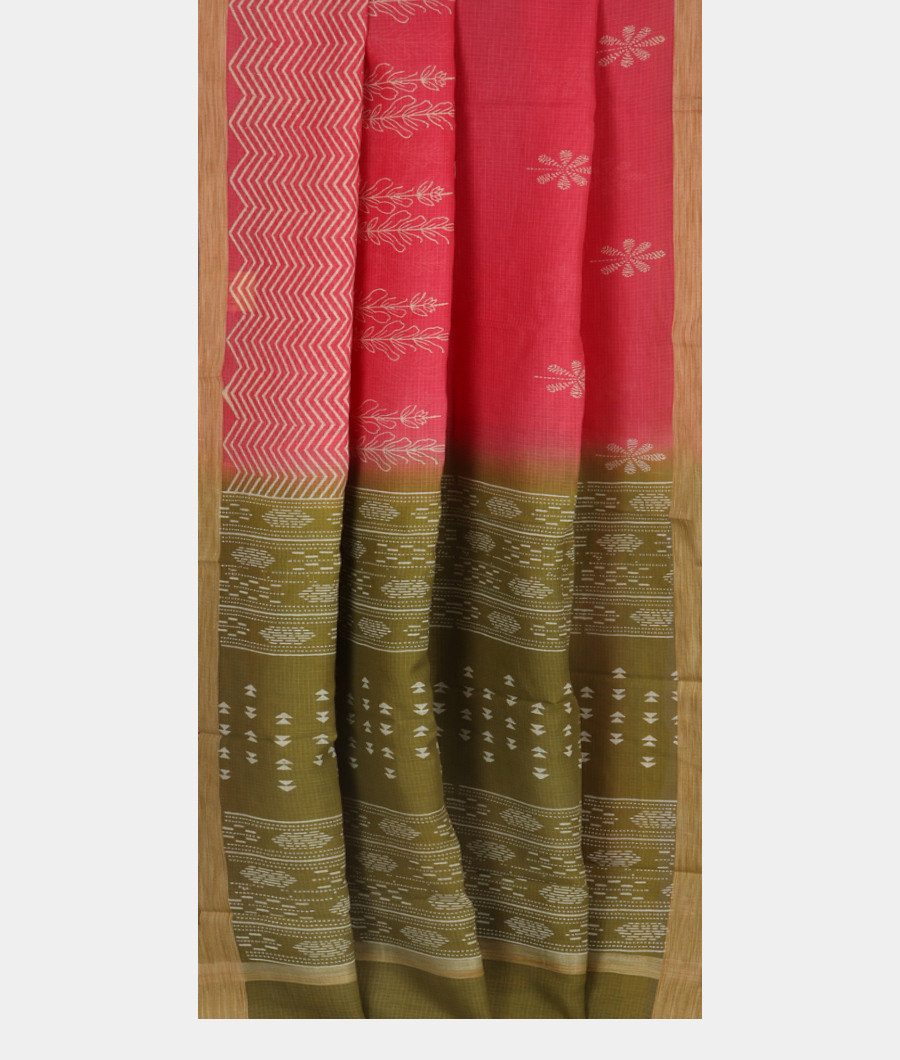 Pink Kota Cotton Saree T3475352