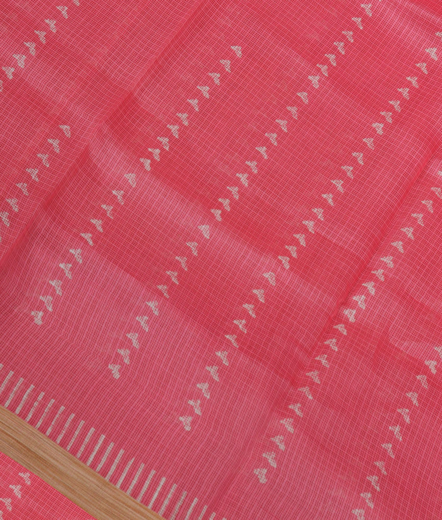 Pink Kota Cotton Saree -image