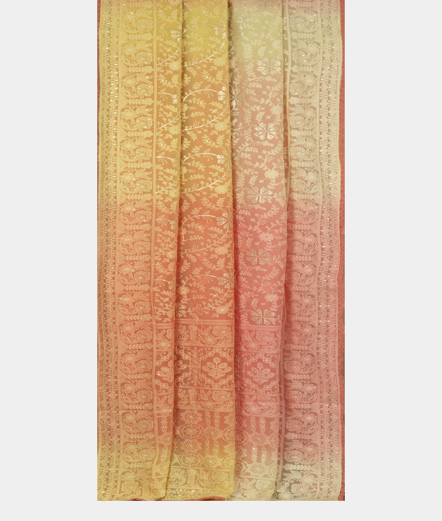 Multicolour Georgette Silk Saree T3497792