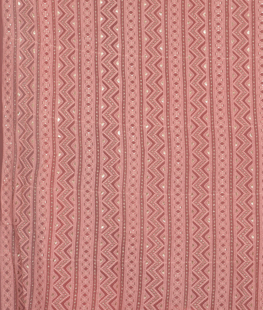 Pink Kora Organza Embroidery Saree T3497693
