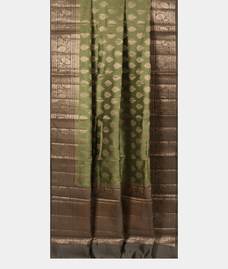 Green Chaniya Silk Saree T3498472
