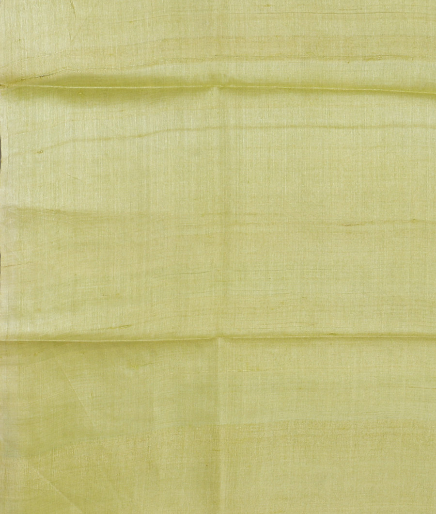Green Tussar Printed Saree T3491563