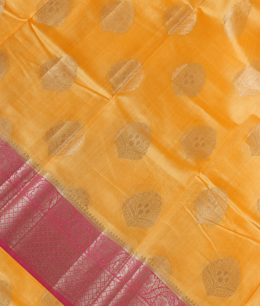 Yellow Chaniya Silk Saree T349788-image