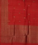 Red Banaras Tussar Georgette Saree T3136484