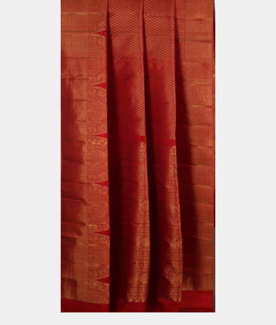 Maroon Handwoven Kanjivaram Silk Saree T3458442