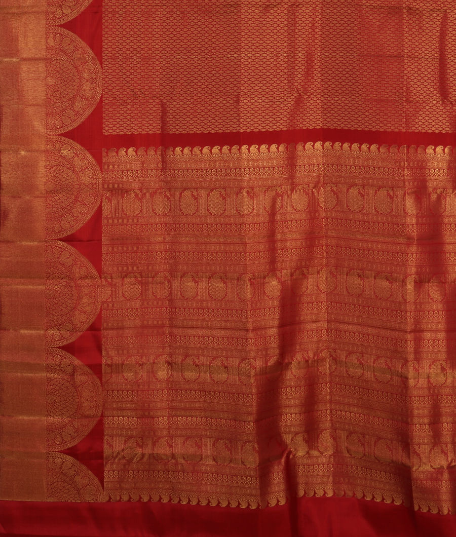 Maroon Handwoven Kanjivaram Silk Saree T3458444