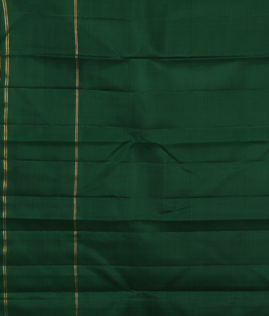 Red and Green Handwoven Kanjivaram Silk Saree T3256943