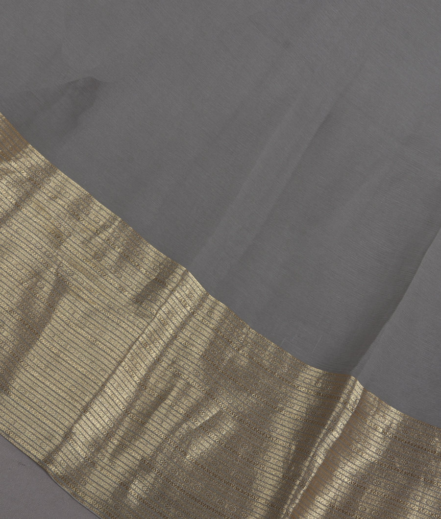 Grey Chiffon Silk Saree T348034-image