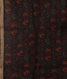 Black Kora Organza Embroidery Saree T2276233