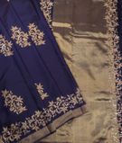 Blue Handwoven Kanjivaram Silk Saree T427145