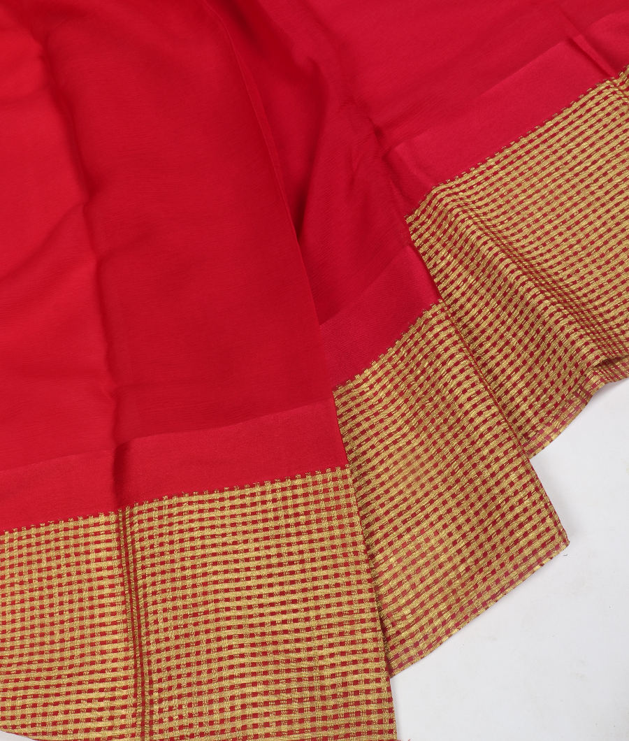 Magenta Chiffon Silk Saree T348030-image