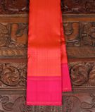 Pinkish Orange Handwoven Kanjivaram Silk Saree T3299911