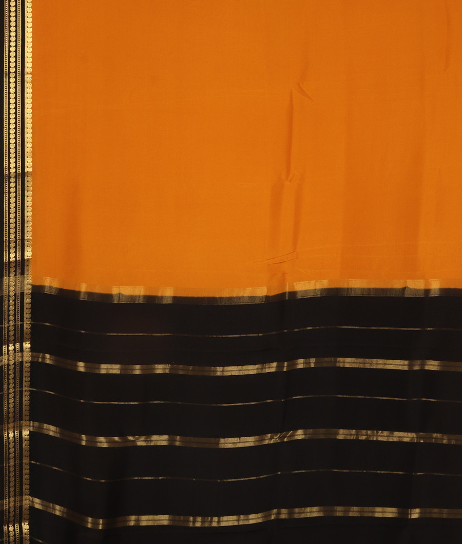 Yellow Mysore Silk Saree T3440324