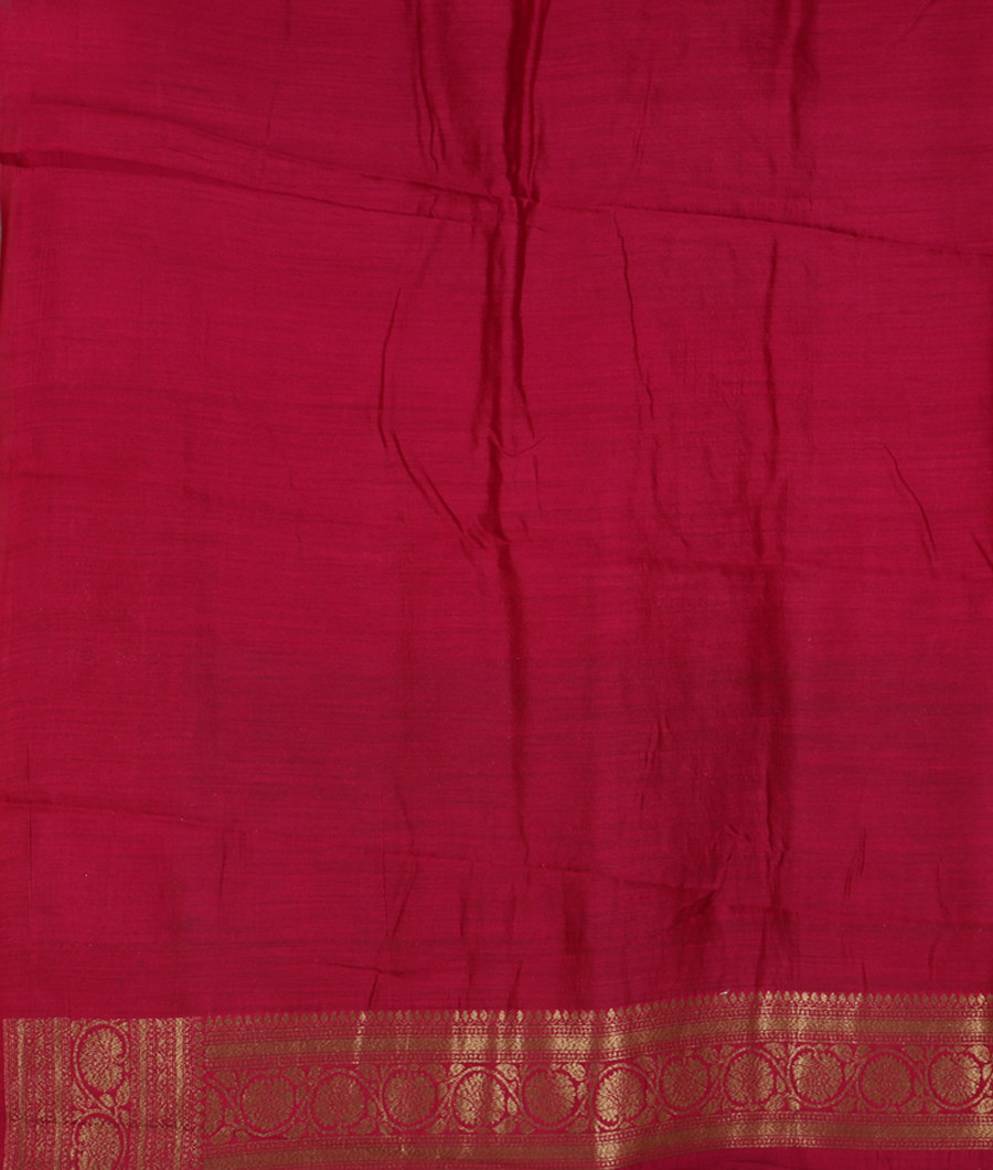 Green Banaras Tussar Saree T3509443