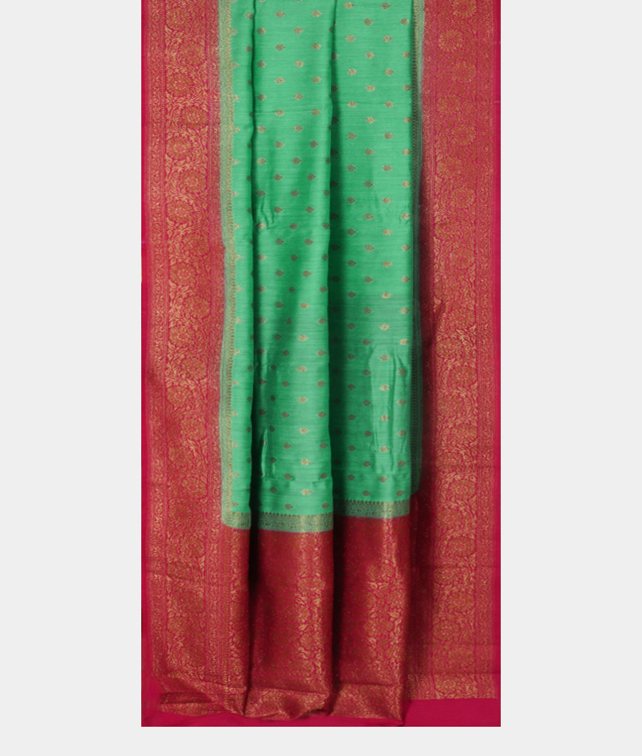 Green Banaras Tussar Saree T3317902