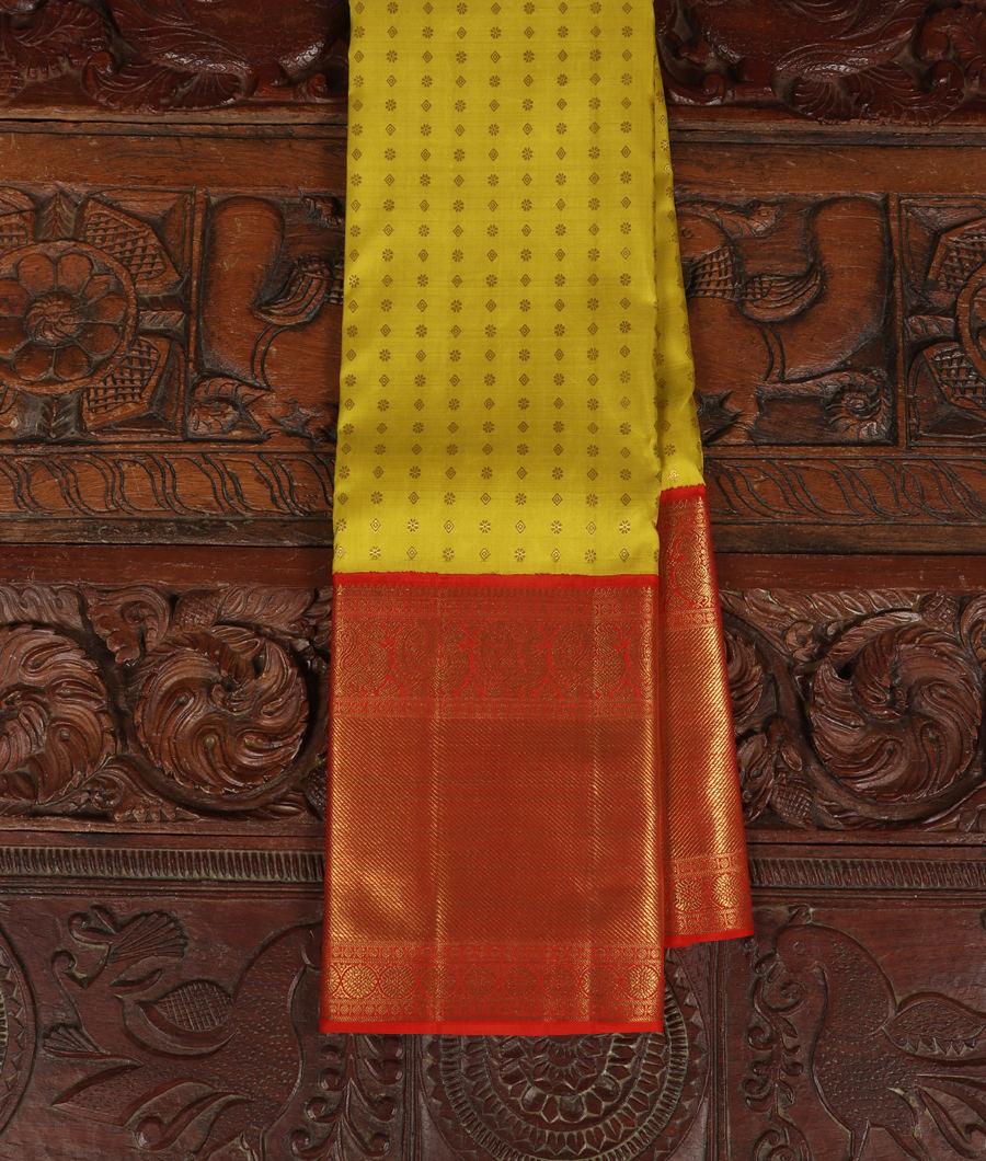 Green Handwoven Kanjivaram Silk Saree T291187-image