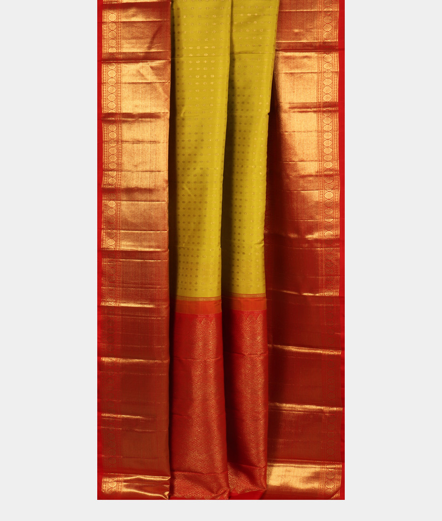 Green Handwoven Kanjivaram Silk Saree T2911872