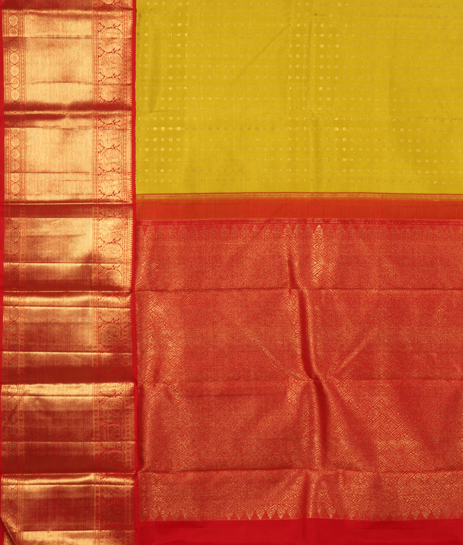 Green Handwoven Kanjivaram Silk Saree T2911874