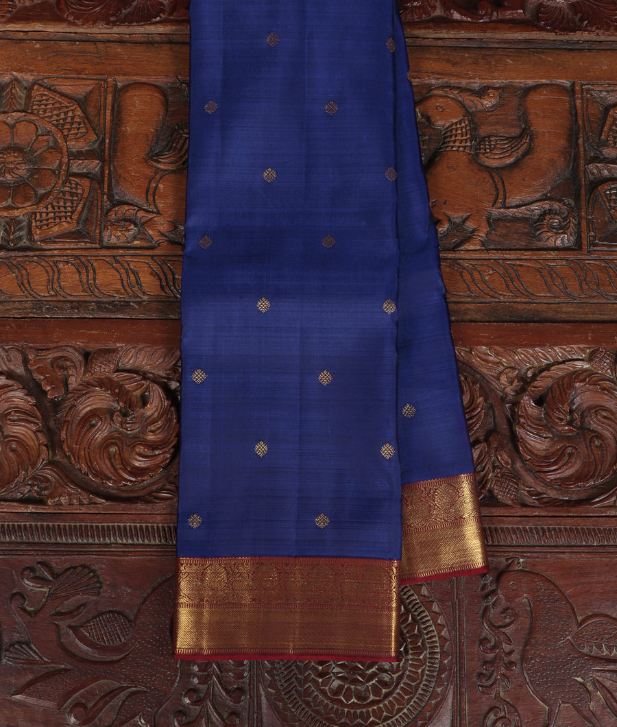 Blue Handwoven Kanjivaram Silk Saree T348470-image
