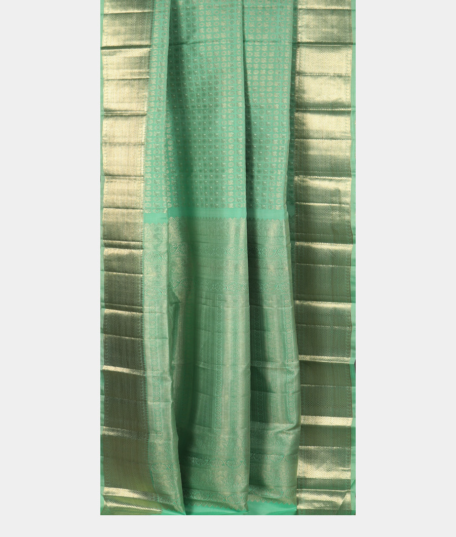 Green Handwoven Kanjivaram Silk Saree T3460032