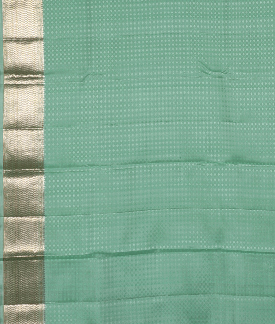 Green Handwoven Kanjivaram Silk Saree T3460033