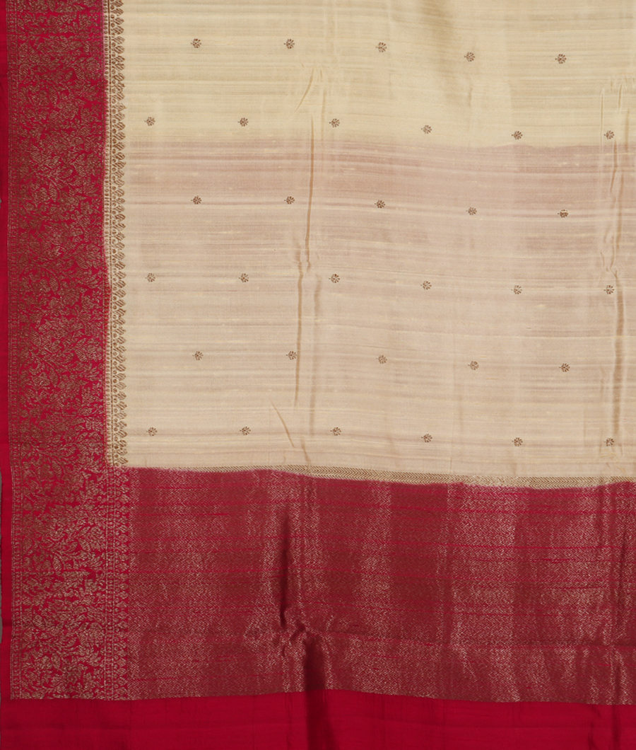 Off-White Banaras Tussar Saree T3509664