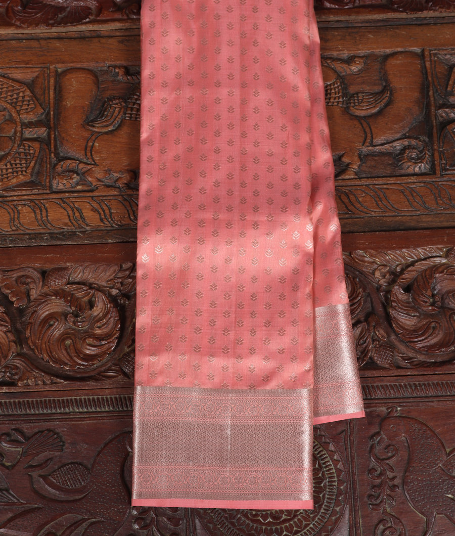 Peach Handwoven Kanjivaram Silk Saree T326470-image