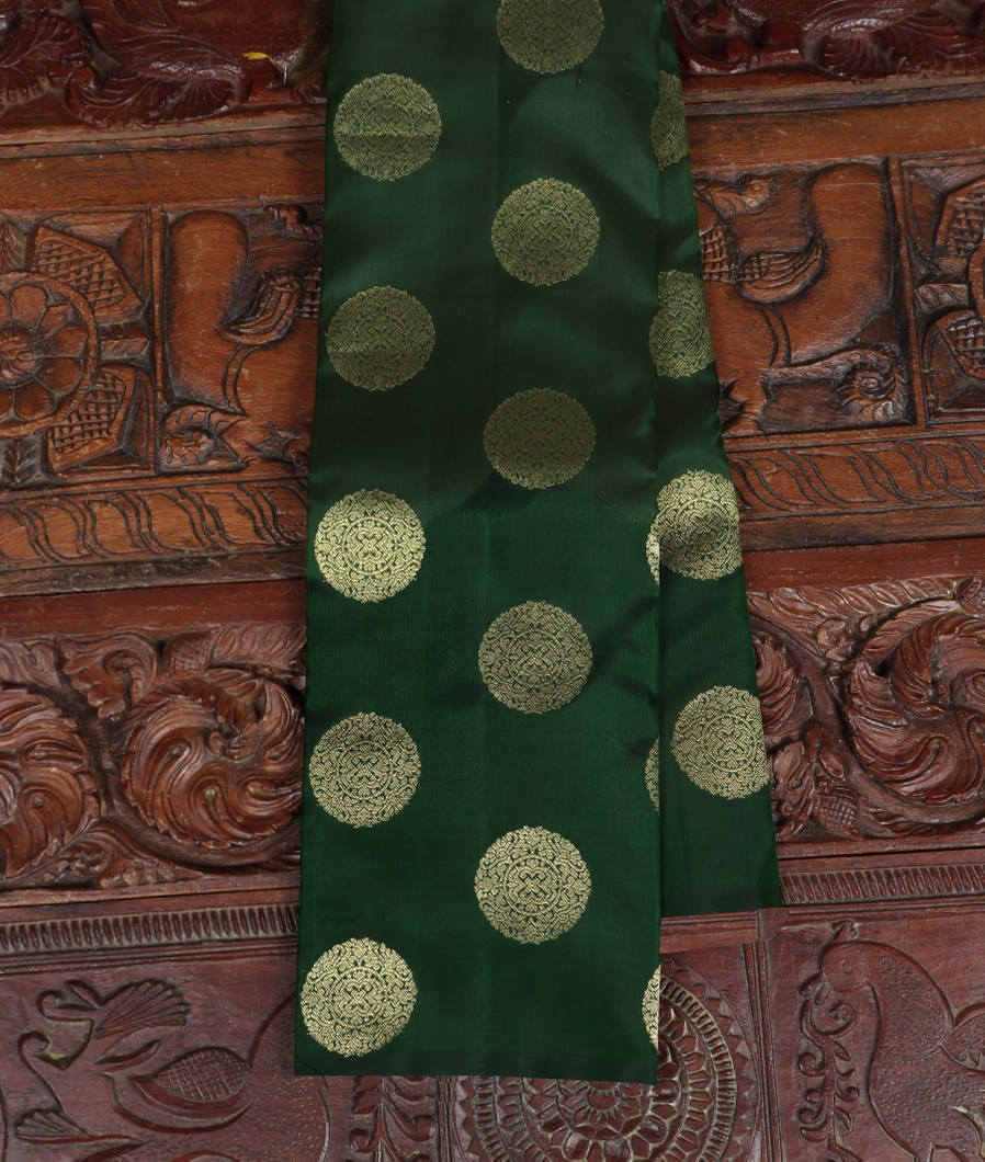 Green Handwoven Kanjivaram Silk Saree T350390-image