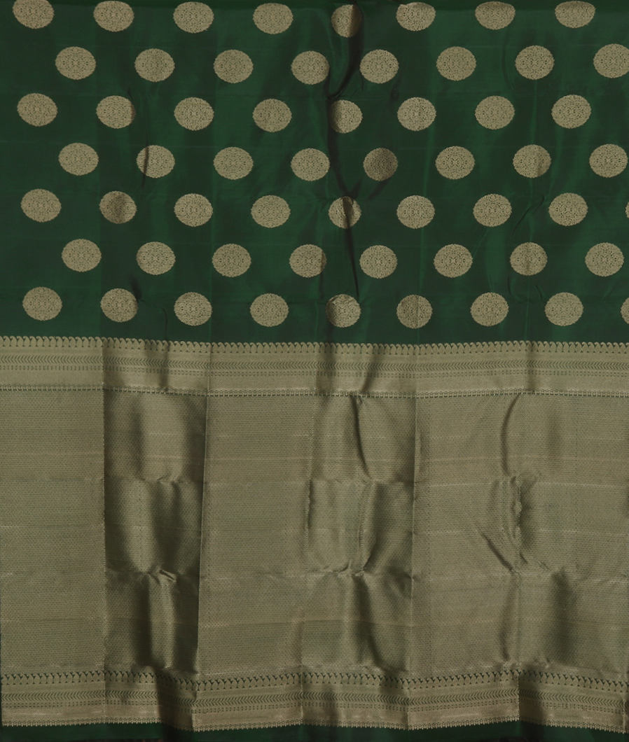 Green Handwoven Kanjivaram Silk Saree T3503904