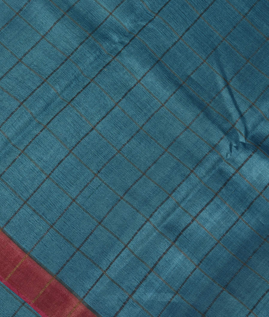 Blue Woven Tussar Saree T351059-image